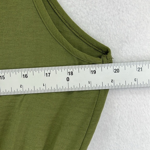 Naïf Jumpsuit Women’s Large Green Button Front Wide Leg Elastic Waist Tie NWT - Picture 10 of 11